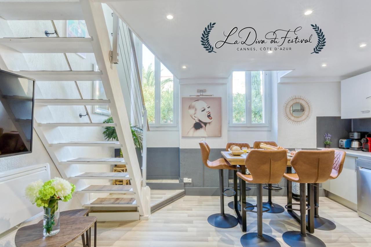 La Diva Du Festival - 10 Mn A Pied Palais & Plages - Cosy & Calme - Clim - Wifi Cannes Exterior photo